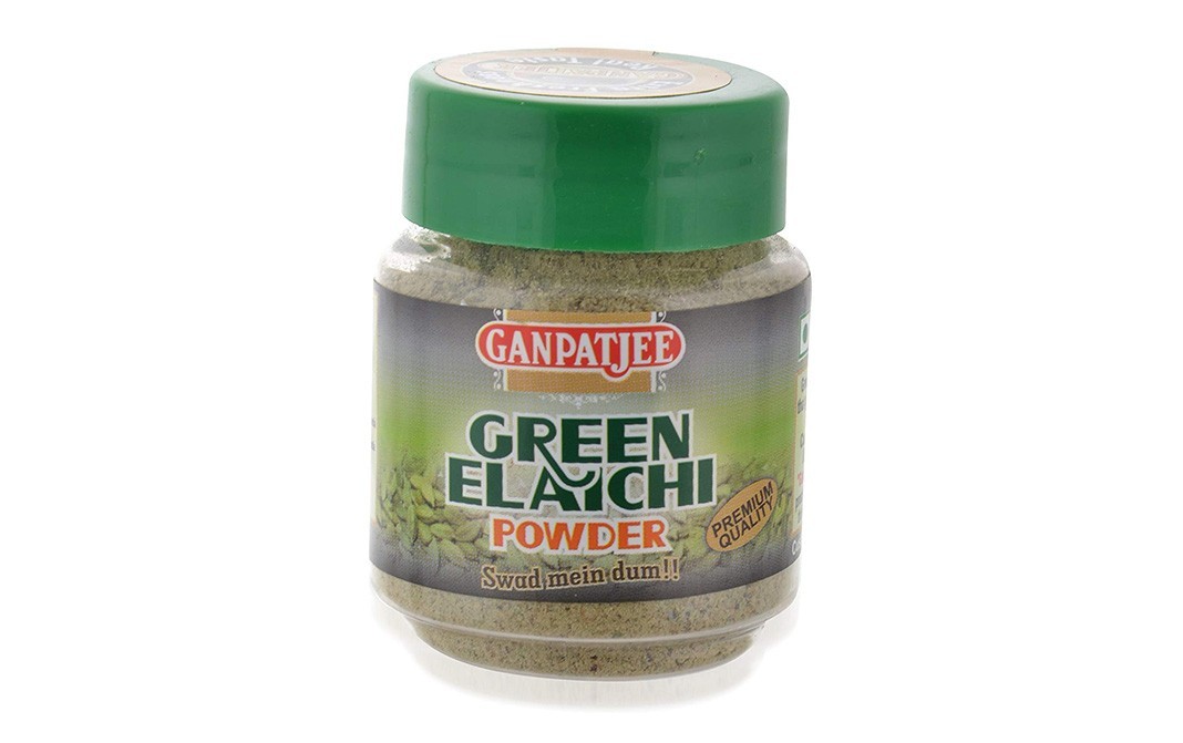 Ganpatjee Green Elaichi Powder    Plastic Bottle  25 grams